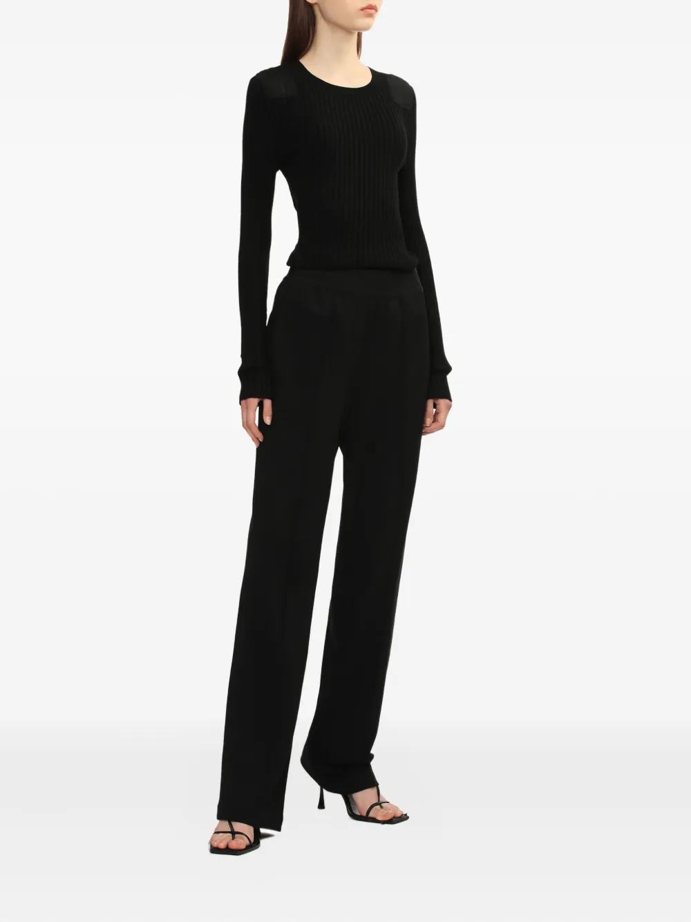 Helmut Lang elastic-waist trousers | Straight-Leg Pants | Image 2