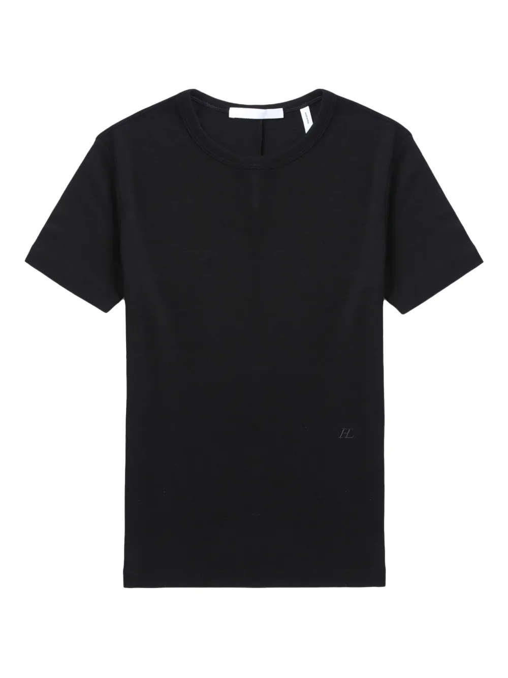 Helmut Lang Shrunken short-sleeve crew-neck top Zwart