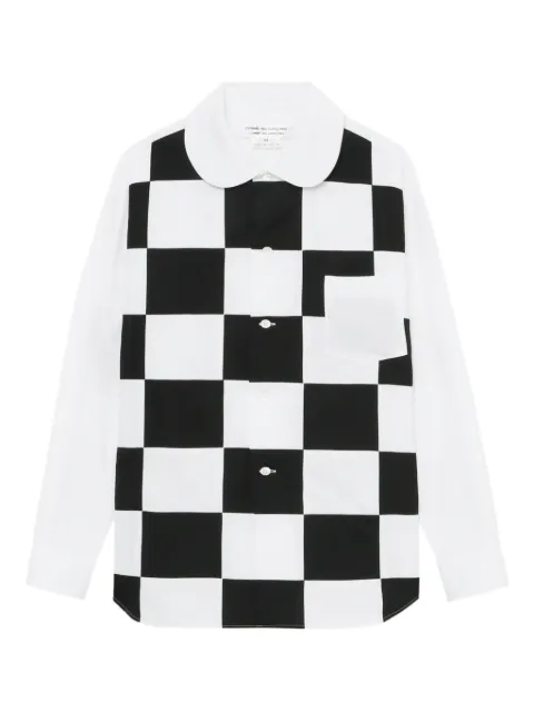 Comme Des Garçons Comme Des Garçons قميص كاروهات بياقة بيتر بان