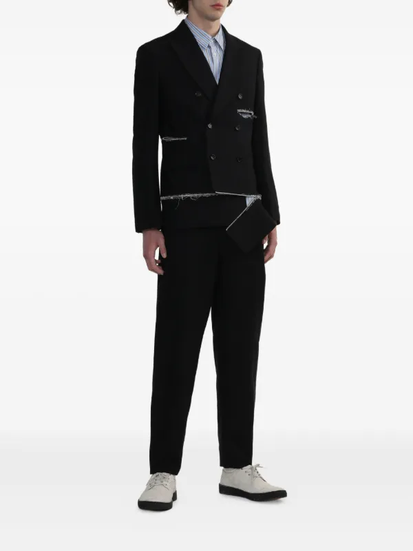 Comme Des Garçons Homme Deux ジップディテール ジャケット | ブルー