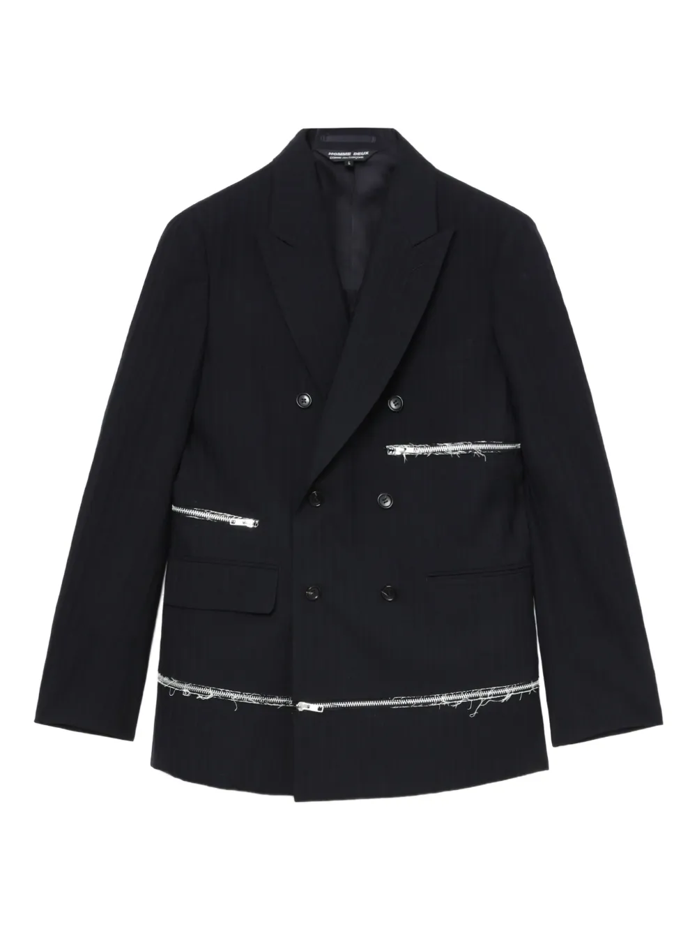 zip-detail blazer
