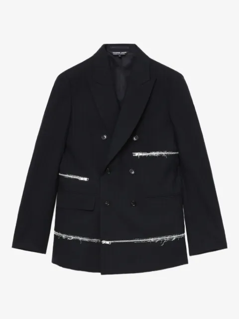 Comme des Garçons Homme Deux zip-detail blazer