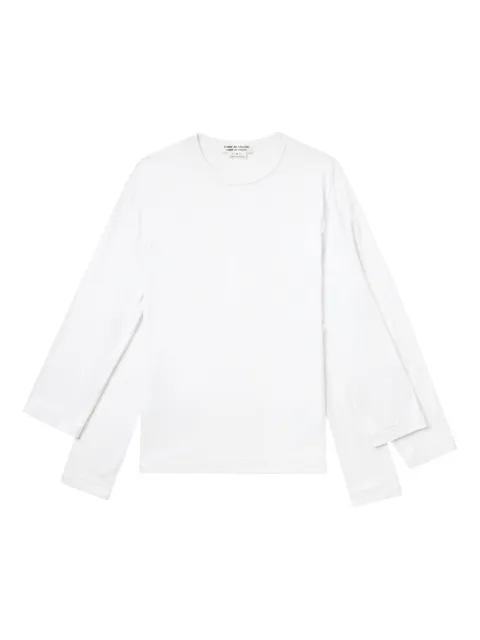 Comme Des Garçons Comme Des Garçons توب قطن بأكمام مزدوجة