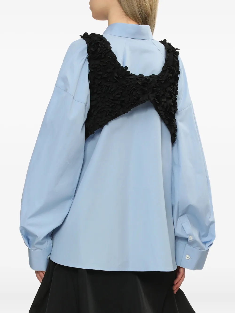 Enföld Petal-embellished Top In Black