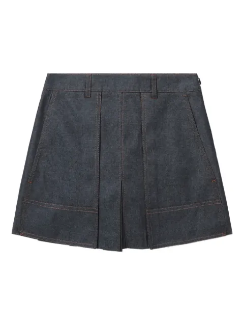 Juun.J pleated denim shorts