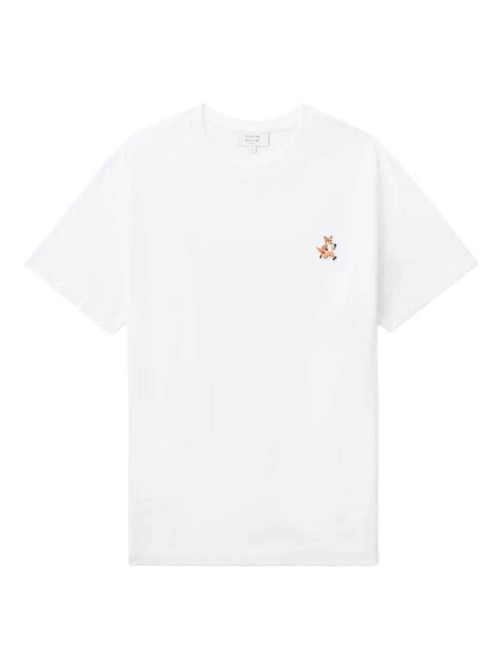 Maison Kitsuné fox-embroidered T-shirt | White | Image 1