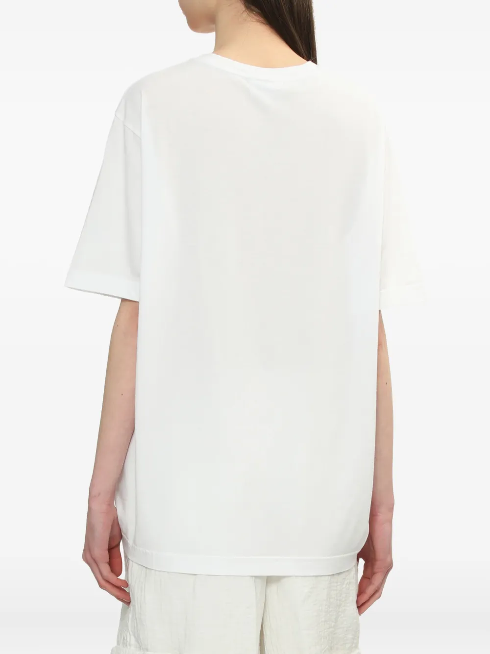 Maison Kitsuné T-shirt met geborduurde vos Wit