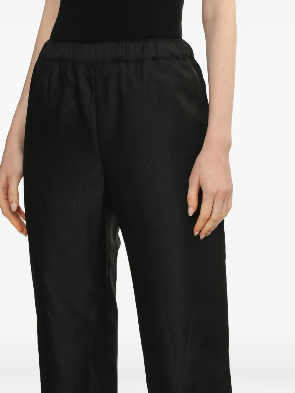 Comme Des Garçons Comme Des Garçons Broek met elastische taille Zwart