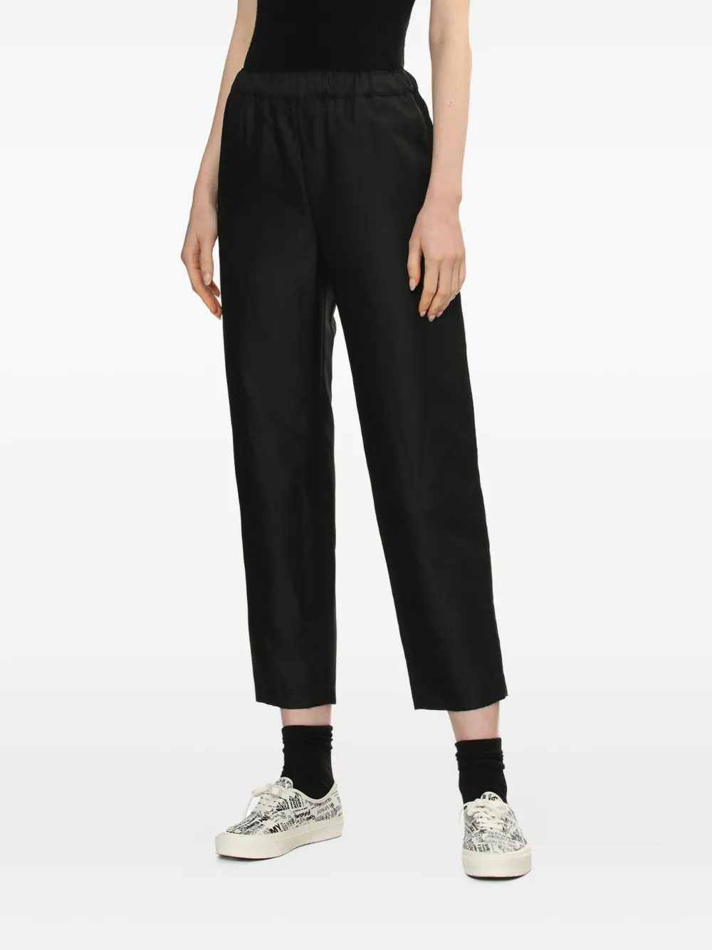 Comme Des Garçons Comme Des Garçons Broek met elastische taille Zwart