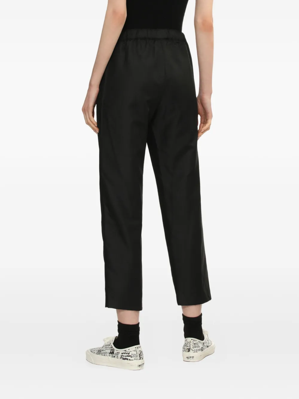 Comme Des Garçons Comme Des Garçons Broek met elastische taille Zwart