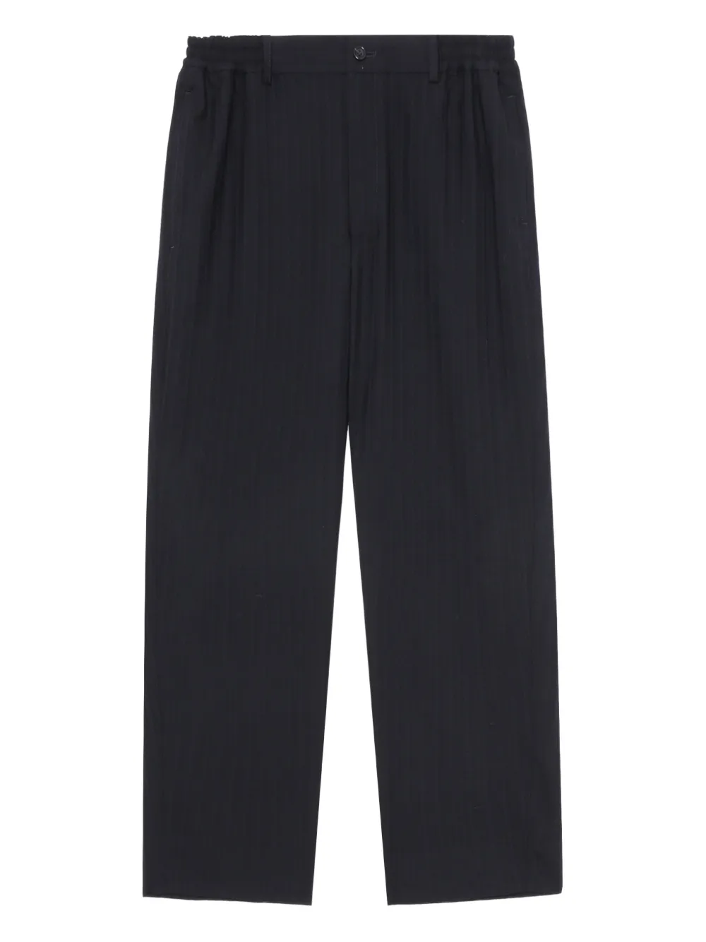 Comme des Garçons Homme Deux pinstripe elastic-waist trousers Blauw