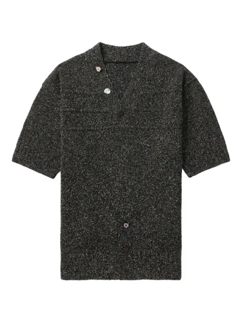 Ader Error top de punto de manga corta con botones