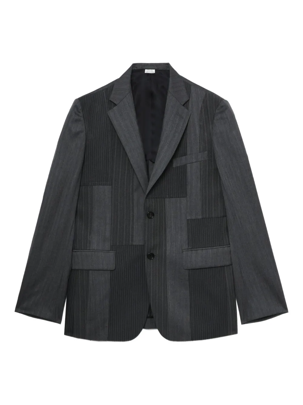 pinstripe patchwork jacket