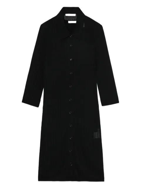 Helmut Lang ribbed buttoned dress