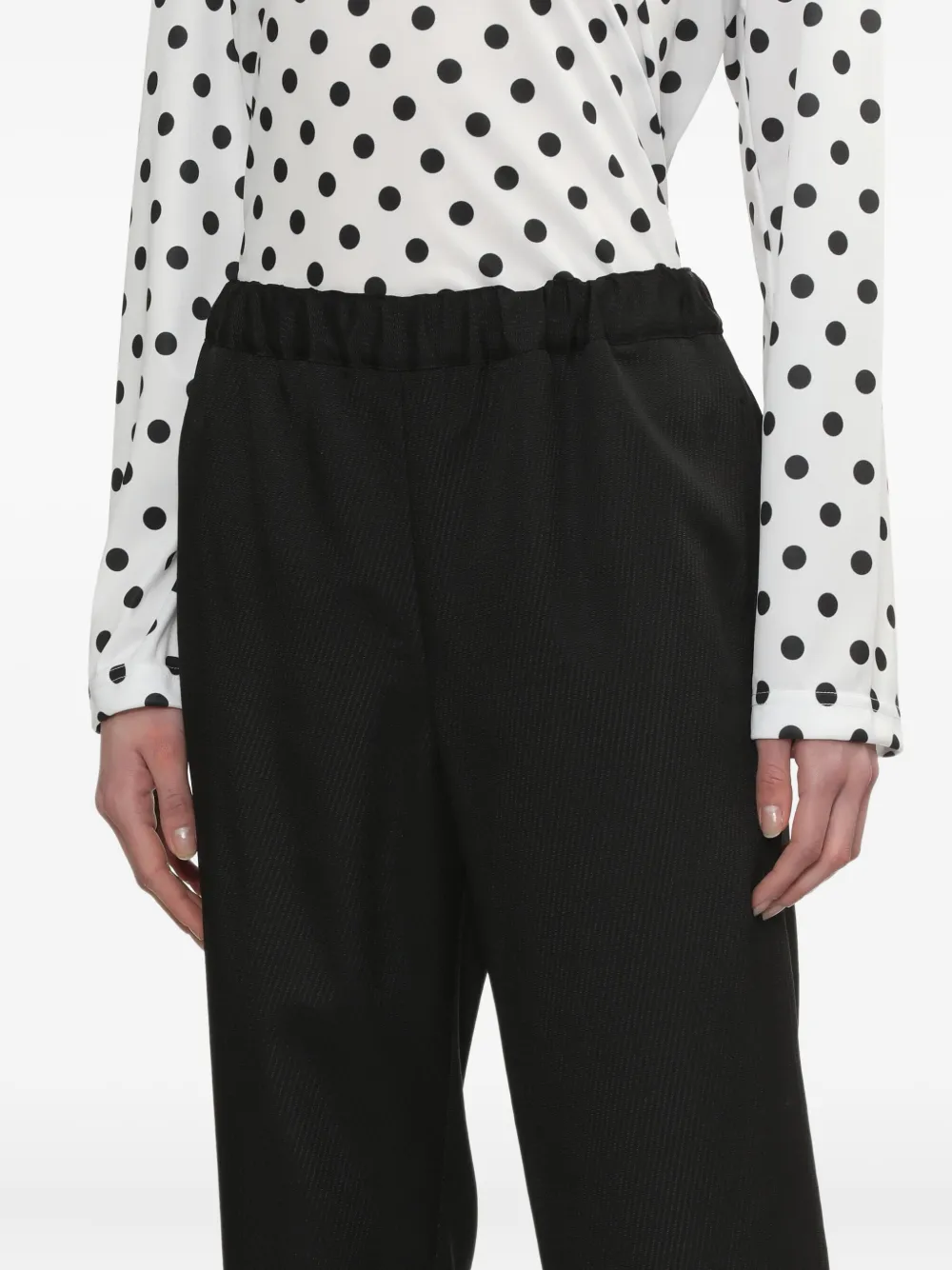 Comme Des Garçons Comme Des Garçons Broek met elastische taille Zwart