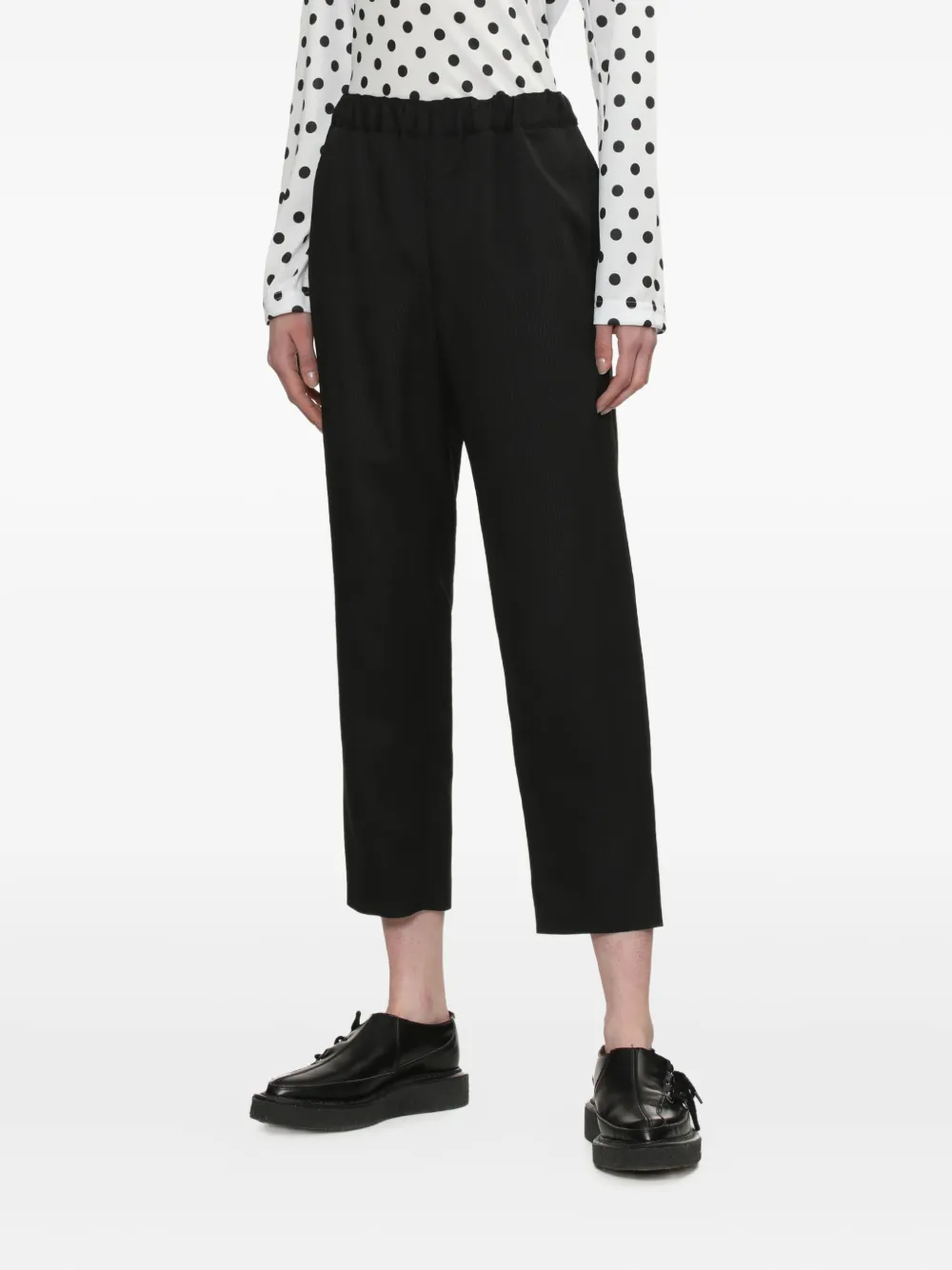 Comme Des Garçons Comme Des Garçons Broek met elastische taille Zwart
