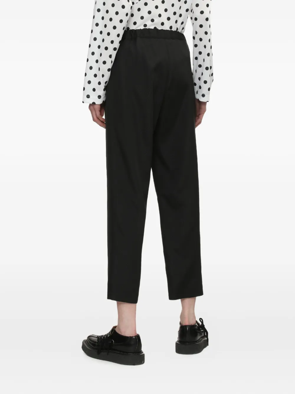 Comme Des Garçons Comme Des Garçons Broek met elastische taille Zwart