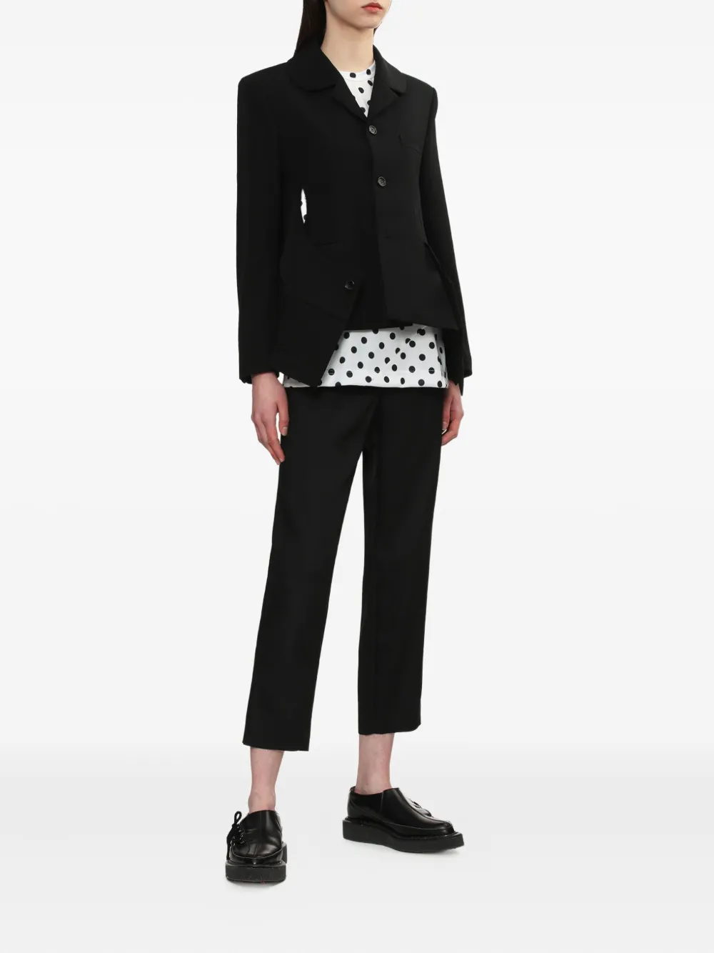 Comme Des Garçons Comme Des Garçons Broek met elastische taille Zwart