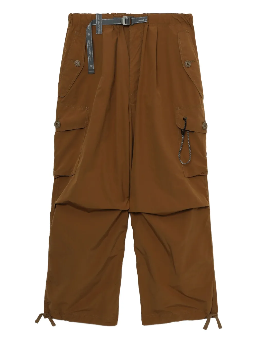 And Wander Cargo broek met ceintuur Bruin
