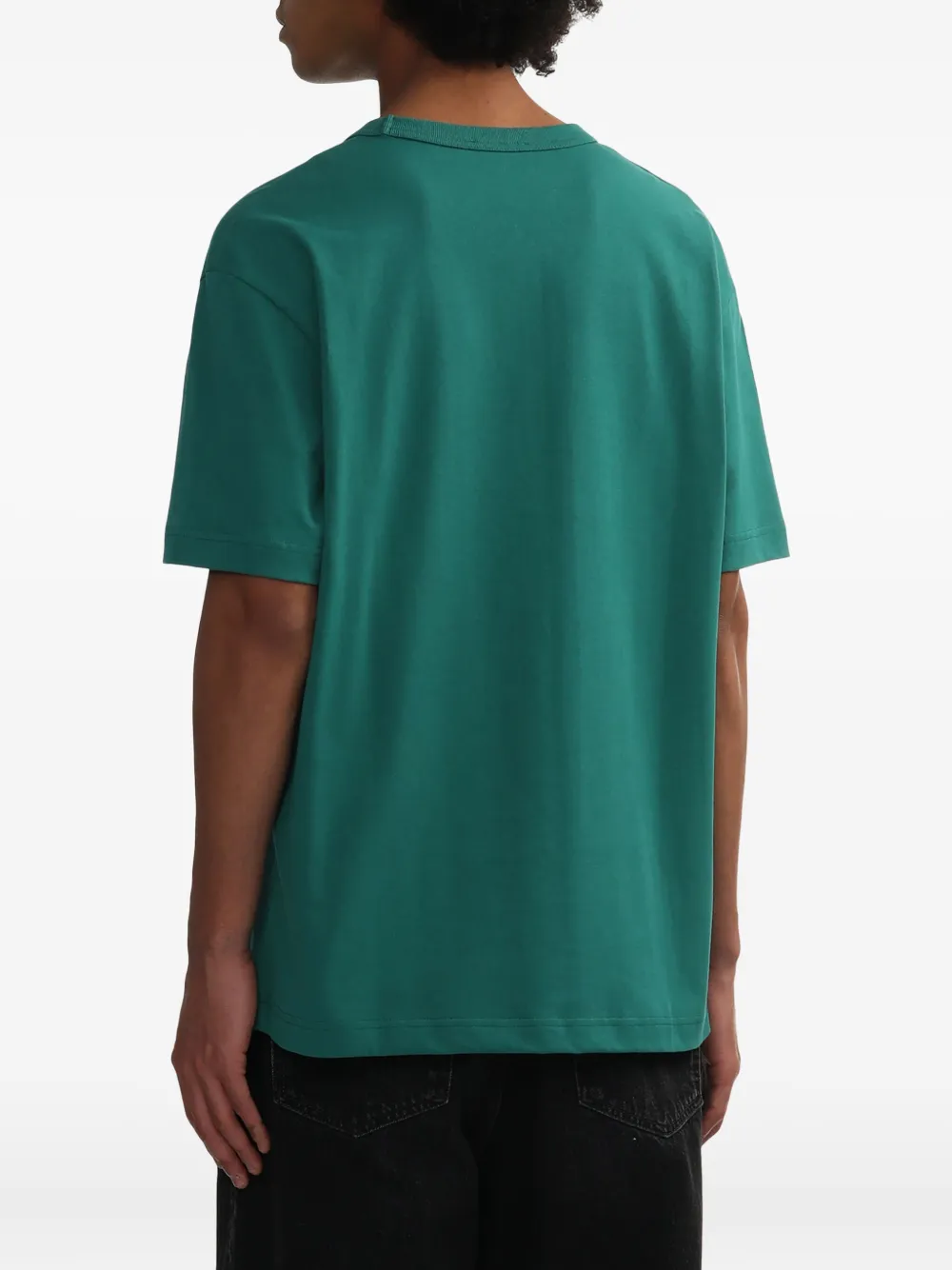 A.P.C. T-shirt met geborduurd logo Groen