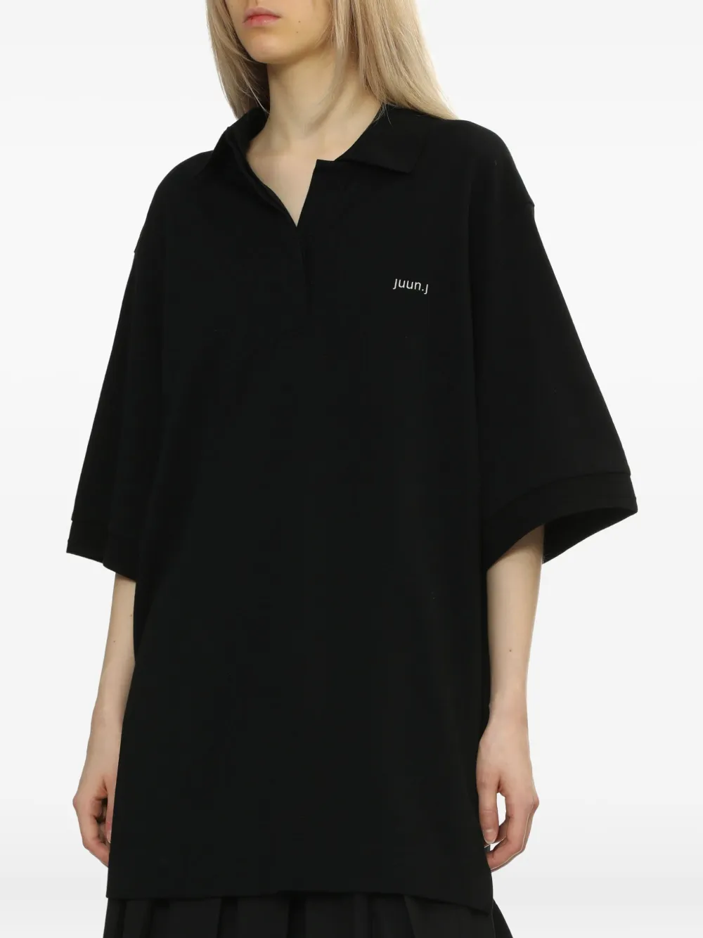 Juun.J Poloshirt met korte mouwen Zwart