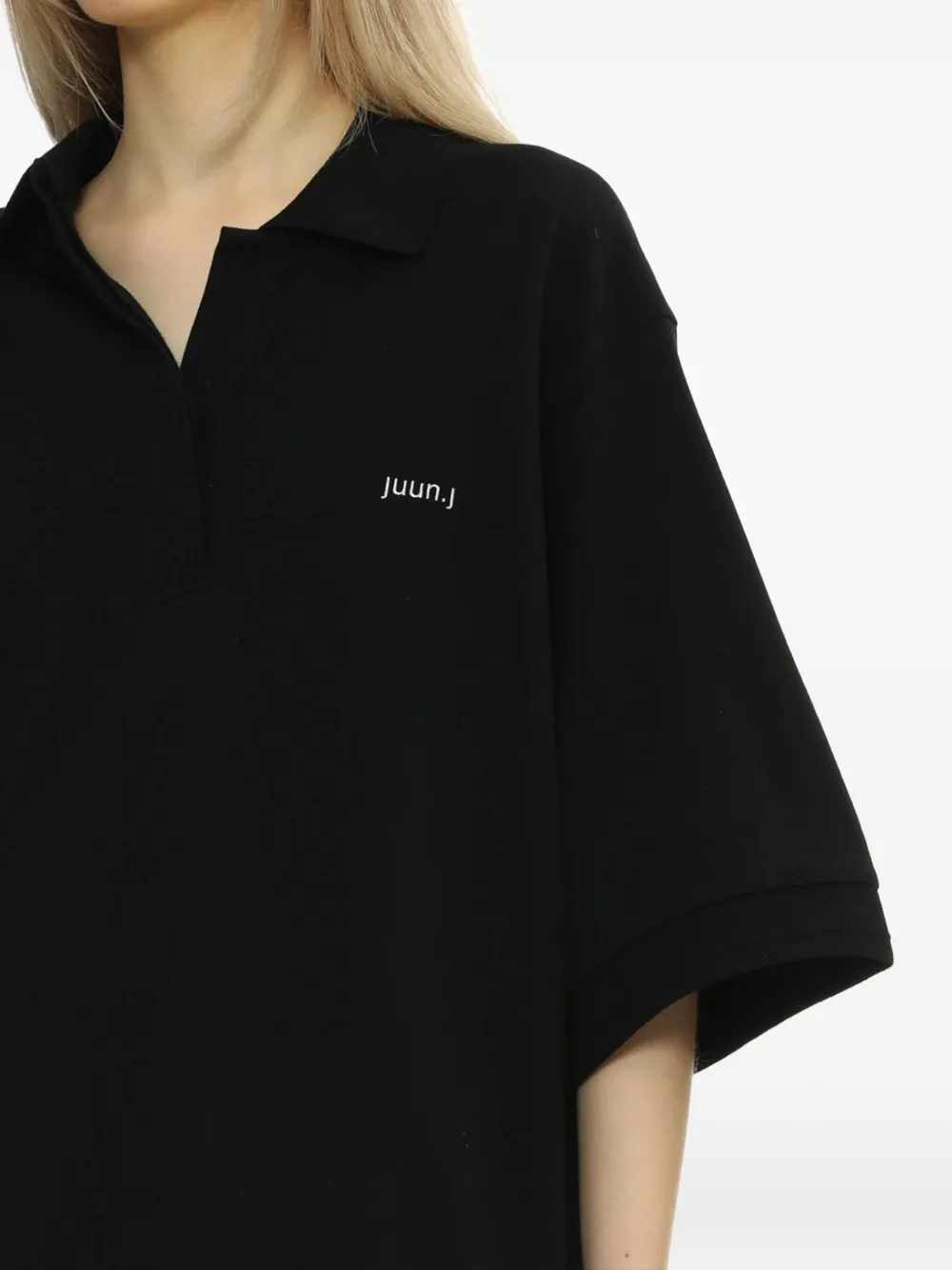 Juun.J Poloshirt met korte mouwen Zwart
