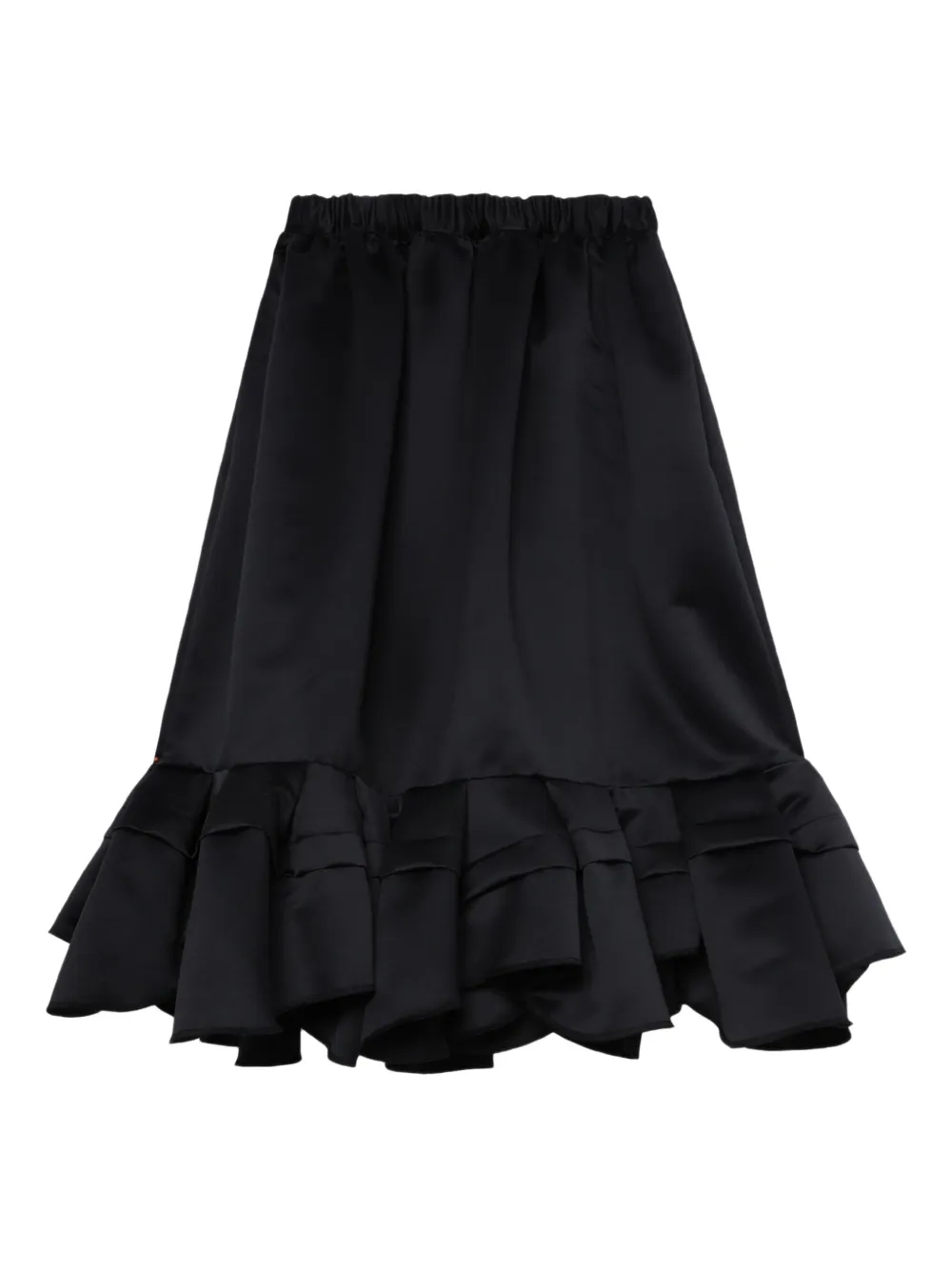 Comme Des Garçons Comme Des Garçons ruffled elastic-waist skirt Zwart