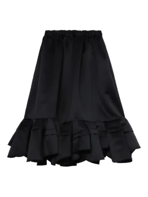 black comme des garcons メッシュスカート Black Comme Des Garçons レイヤード メッシュ スカート | ブラック