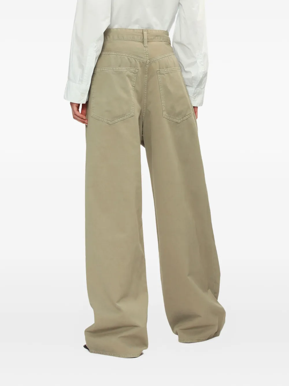 Agolde Vana Fold Jeans In Gray