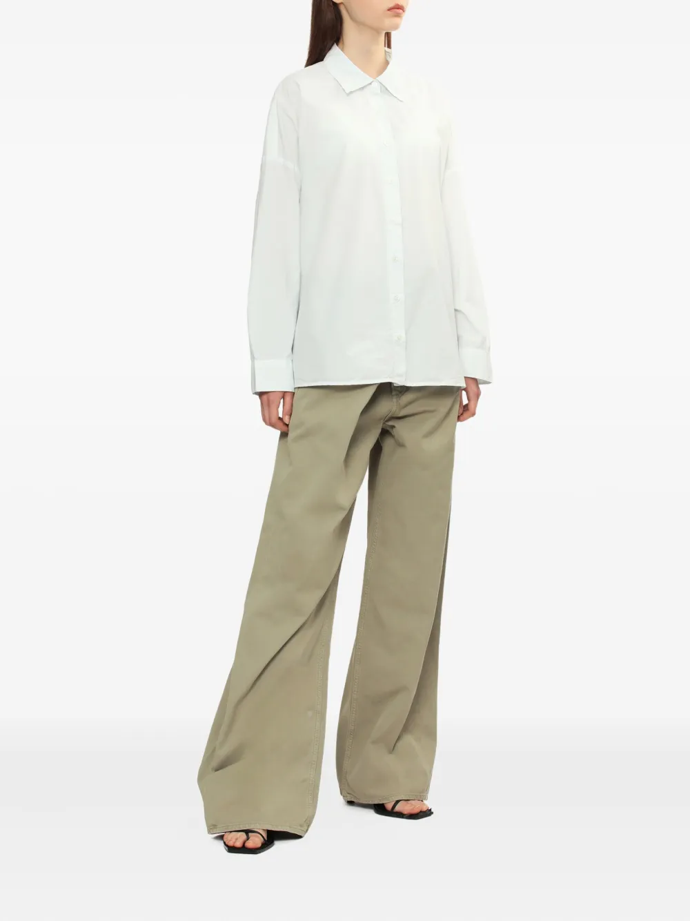 Agolde Vana Fold Jeans In Gray