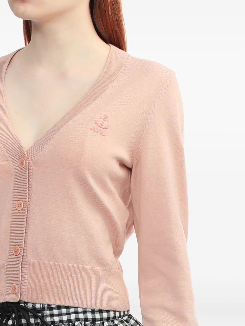 A.P.C. Vest met borduurwerk Roze