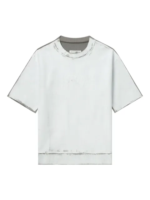 MM6 Maison Margiela raw-edge short-sleeve top