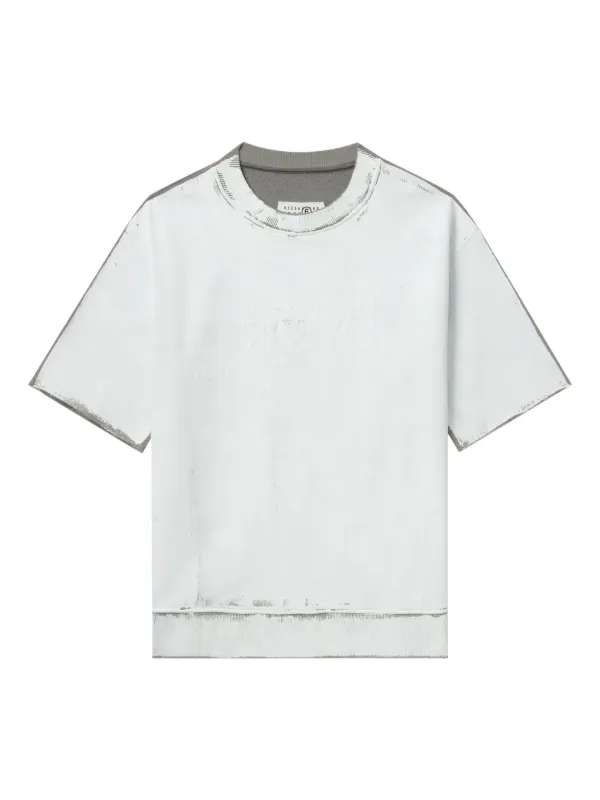 MM6 Maison Margiela
ゴールド スリム ロゴ フープピアス MM6 Maison Margiela - Women Short Sleeved Slit T-Shirt