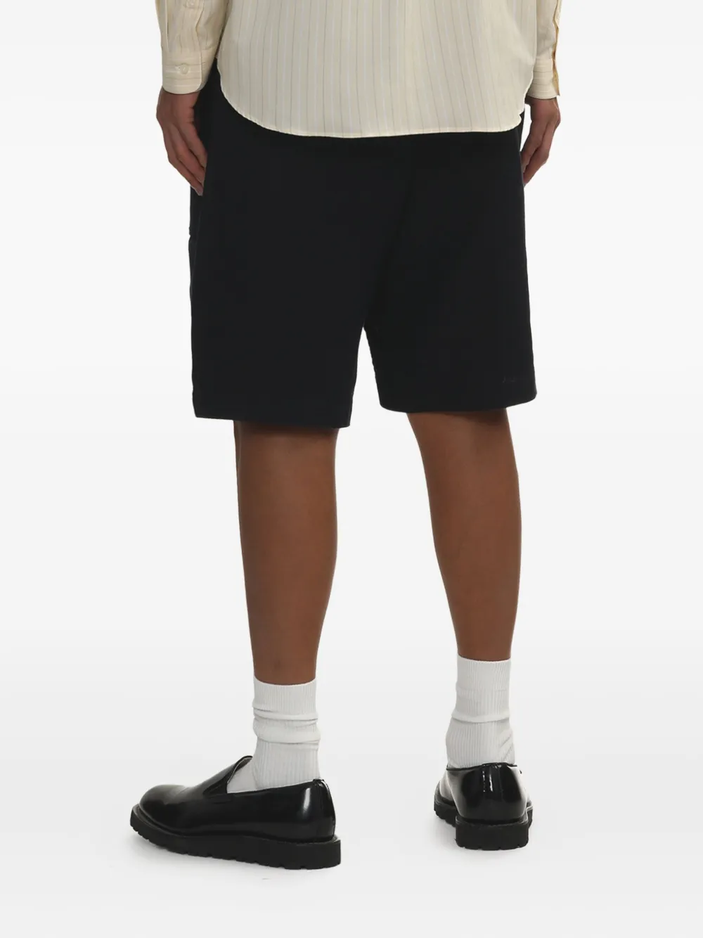 Engineered Garments Shorts met opgestikte zak van katoen-linnenblend Blauw