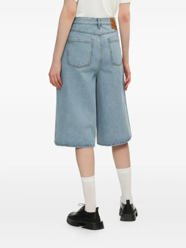 Ader Error Sig ハイウエスト デニムショーツ | ブルー | FARFETCH JP