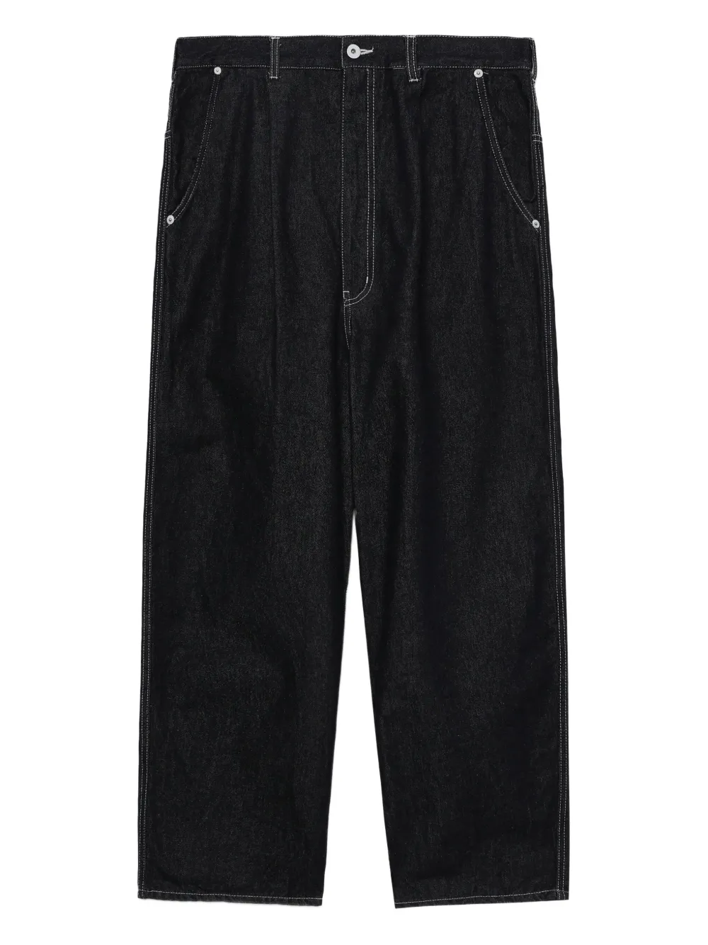 Comme des Garçons Homme Jeans met contrasterende stiksels Zwart