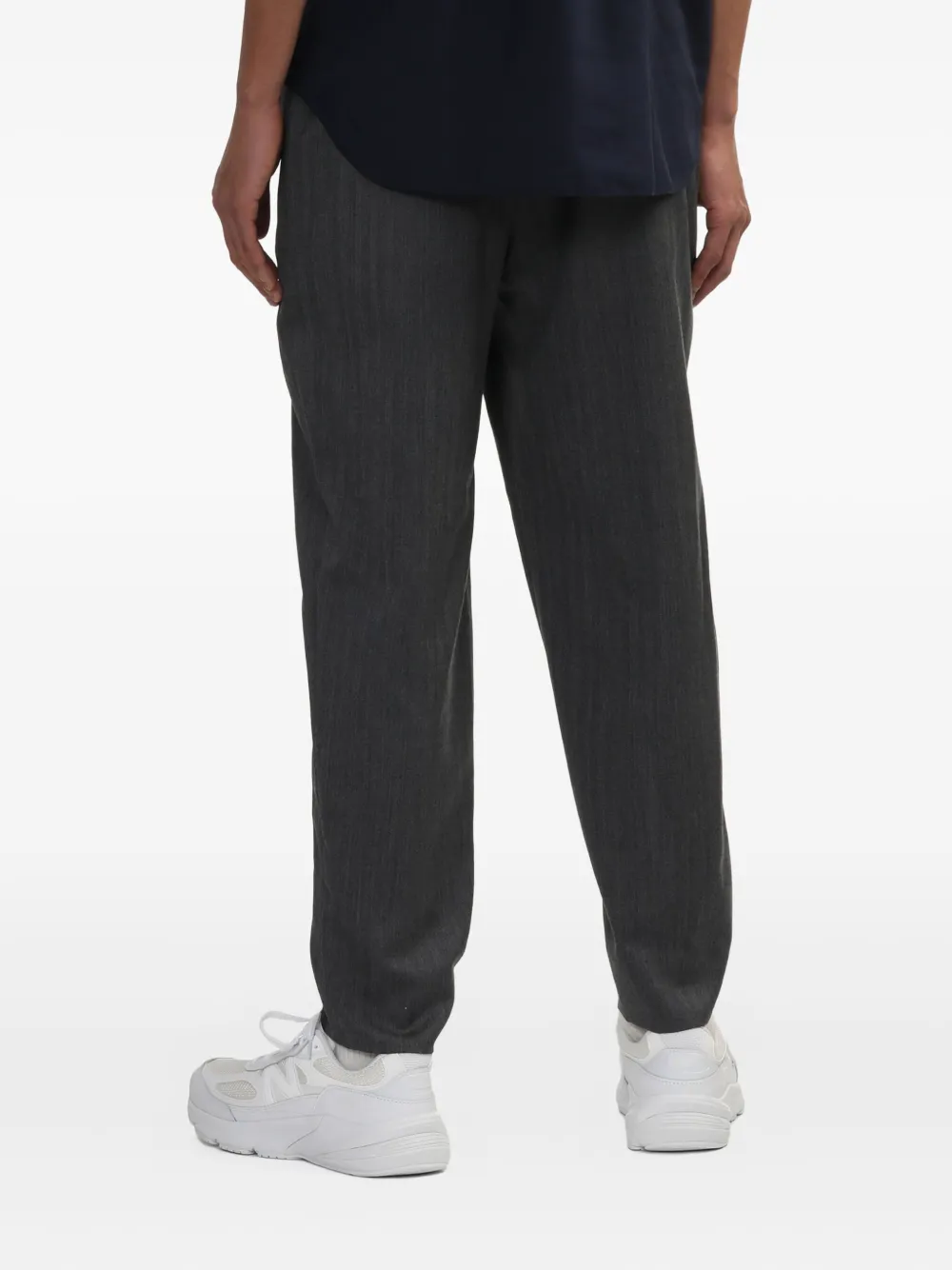 Comme des Garçons Homme Deux Broek met krijtstreep vlak Grijs