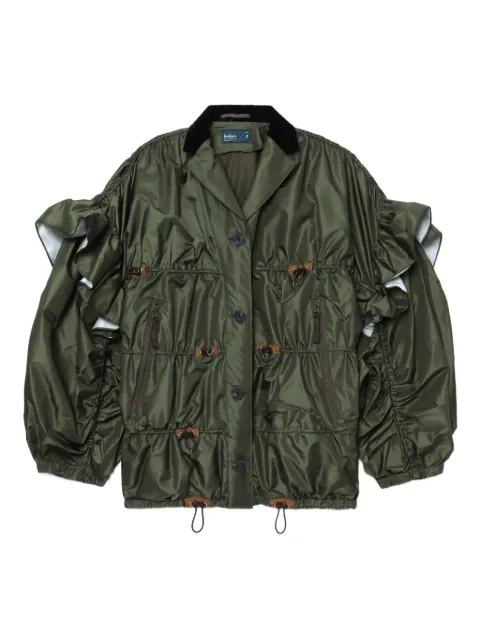 Kolor ruffled button-up jacket