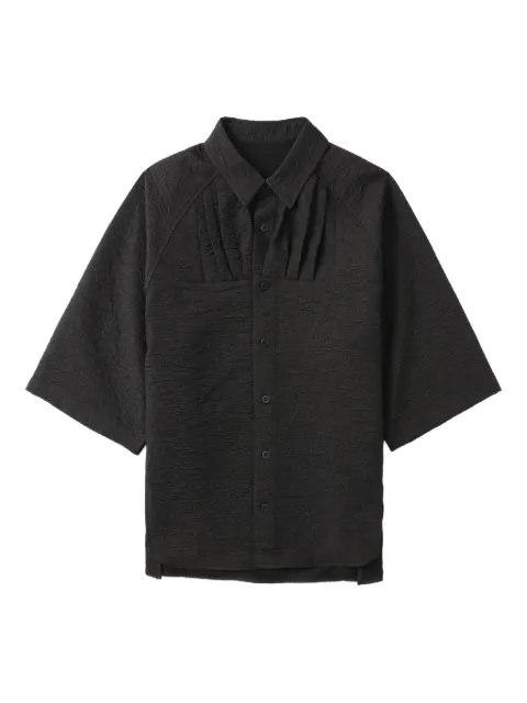 Ader Error pleated raglan-sleeve shirt