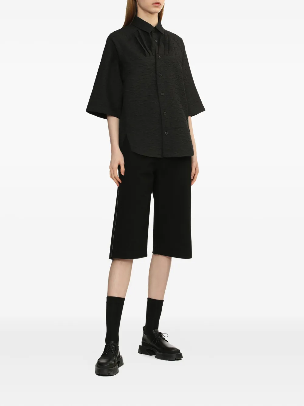 Ader Error pleated raglan-sleeve shirt | Shirts | Image 2