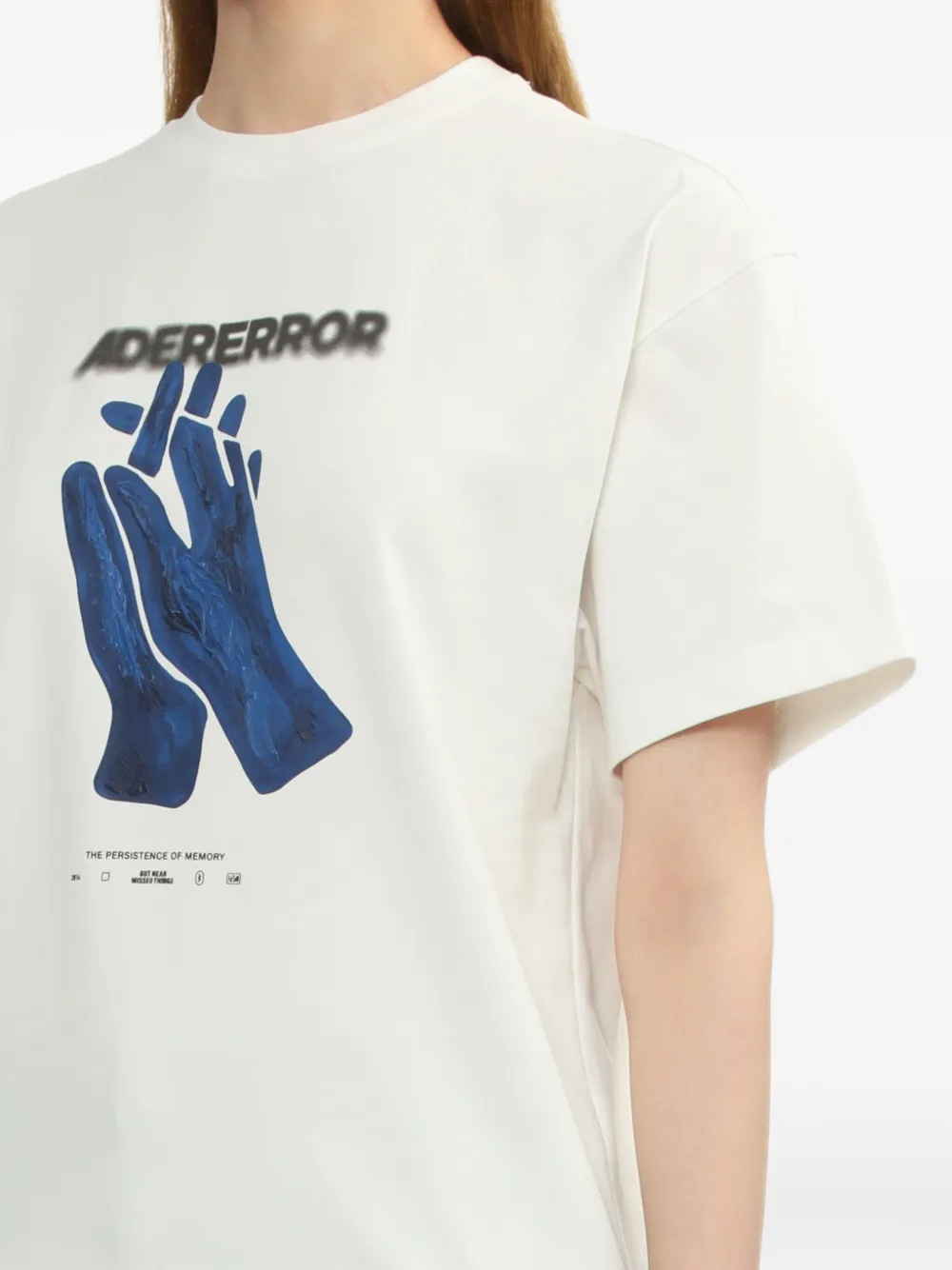 Ader Error Hand-print Cotton T-shirt