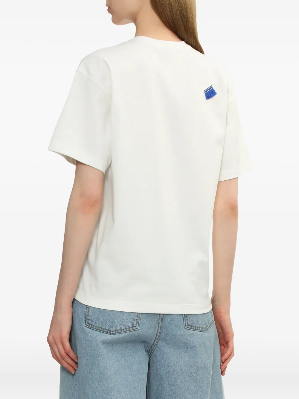 Ader Error Hand-print Cotton T-shirt