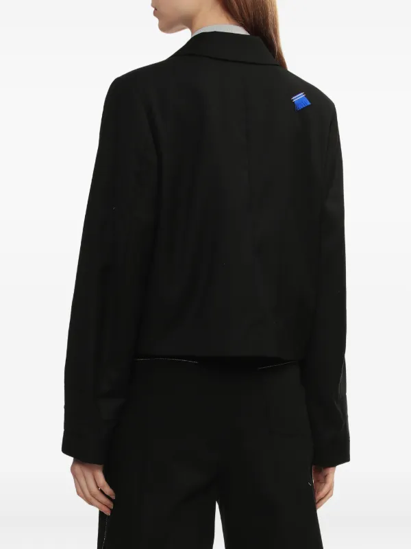 Ader Error Blazer Product. 4 Cropped Jacket | Black | FARFETCH PH