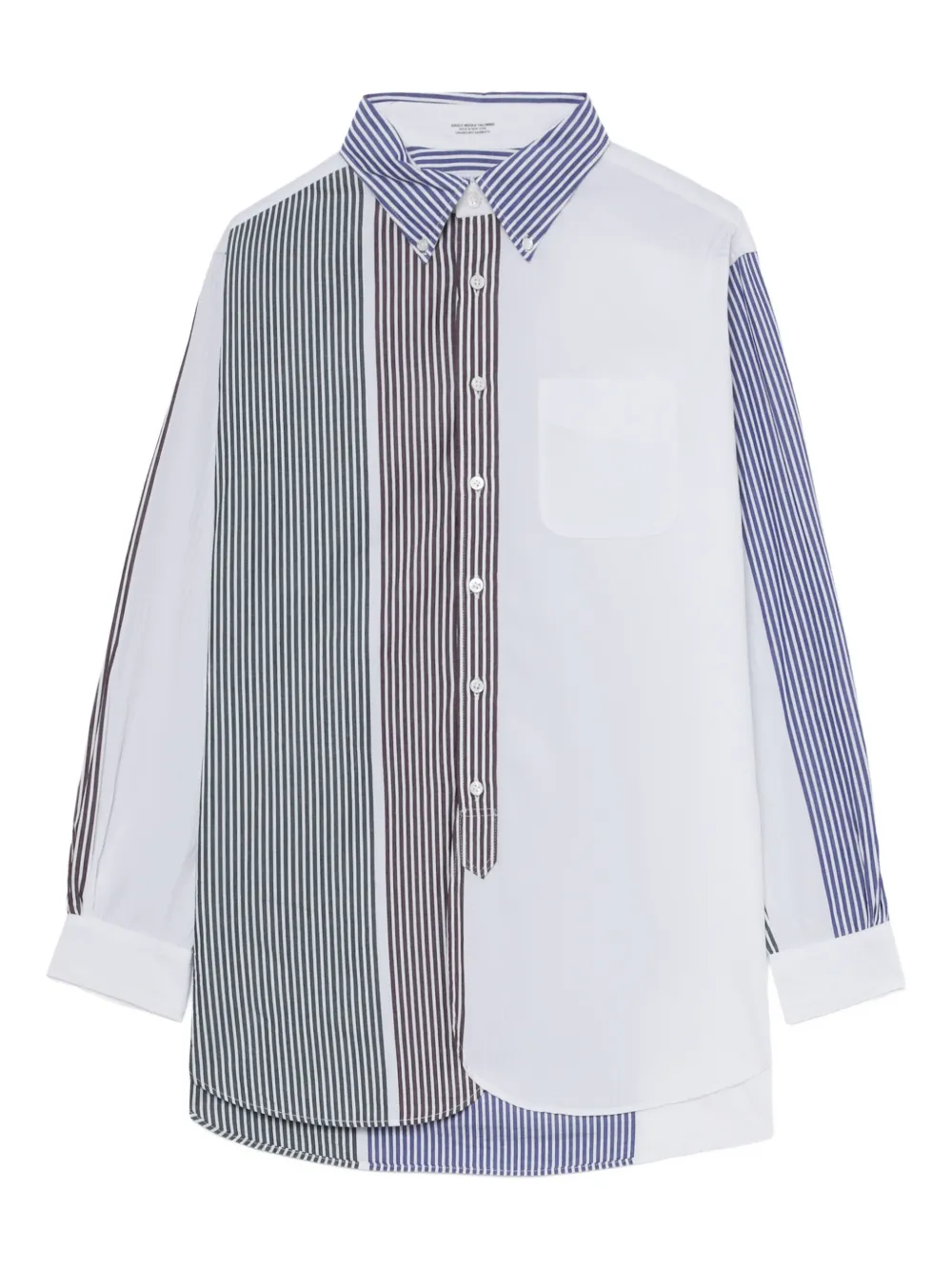 Engineered Garments Katoenen overhemd met blokstreep Wit