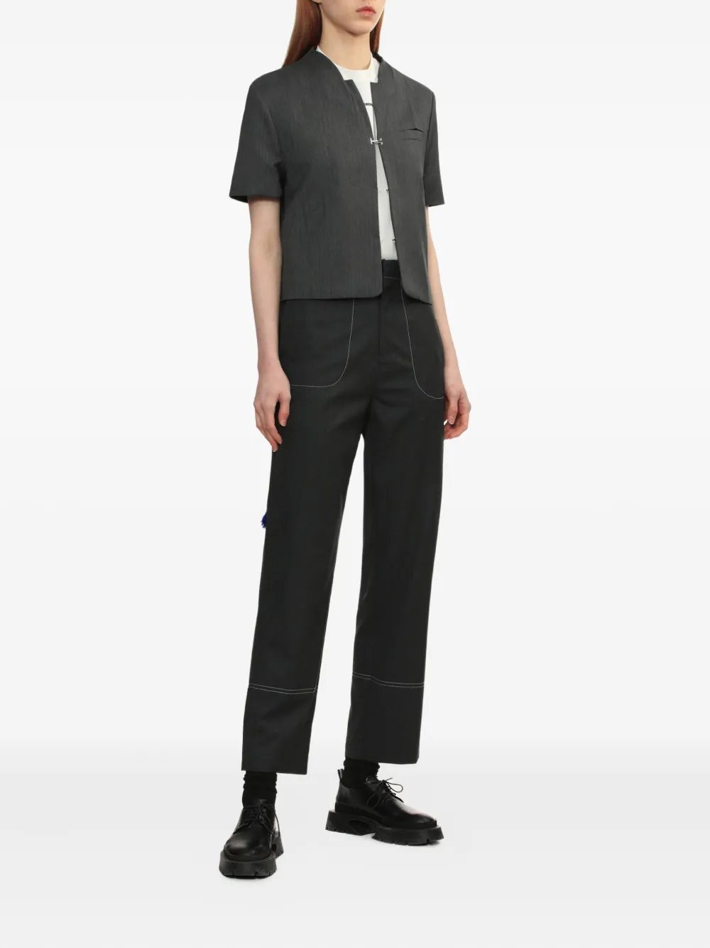 Ader Error short-sleeve cropped jacket | Cropped Jackets | Image 2