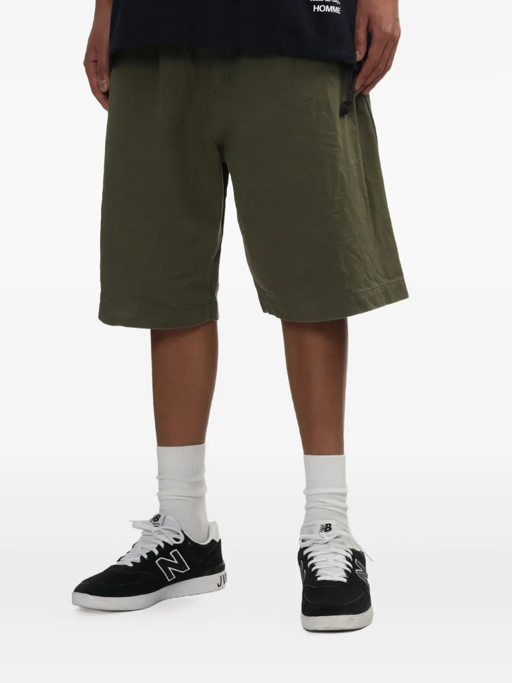 Comme des Garçons Homme pleated pocket shorts Groen