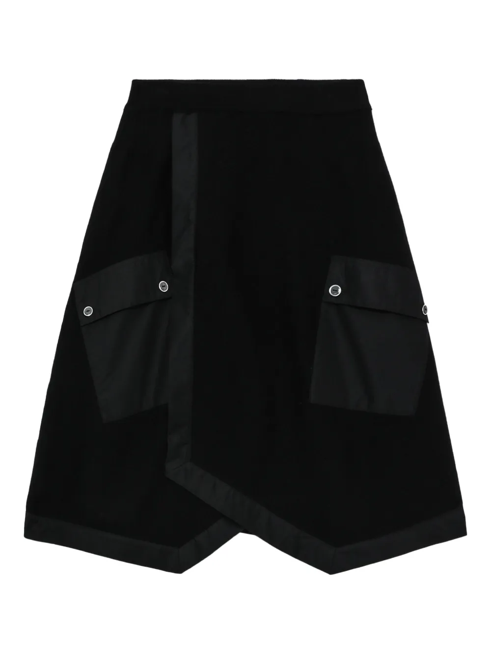3.1 Phillip Lim asymmetric-design midi skirt - ブラック 3.1 Phillip Lim asymmetric-design midi skirt - ブラック