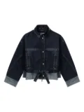 3.1 Phillip Lim belted contrast-panel denim jacket - Blue