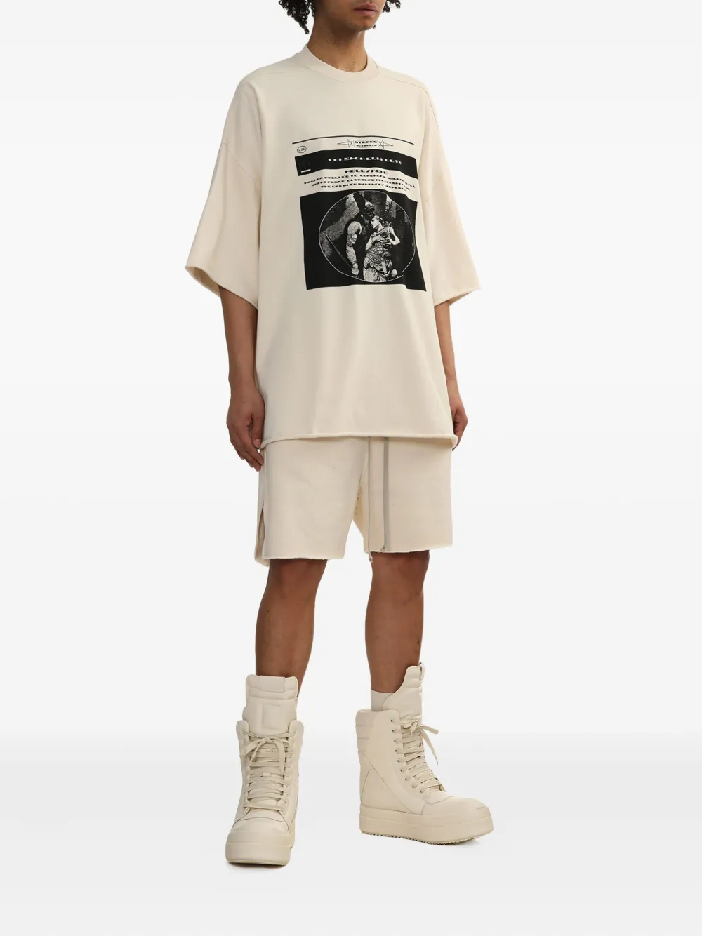 Rick Owens DRKSHDW Tommy T T-Shirt mit grafischem Print | T-Shirts | Image 2