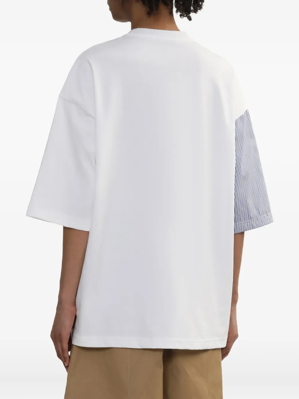 Comme des Garçons Homme panelled paisley-print T-shirt Wit